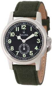 Bulova 96a102 Canvas Strap Watch
