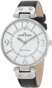 Anne Klein 109169wtbk Silver Tone Leather