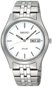Seiko Sne031 Solar White Watch