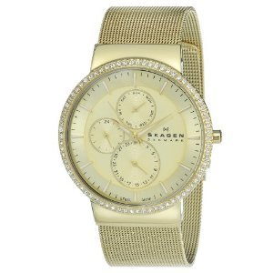 Skagen Womens 357xlgg Stainless Champagne