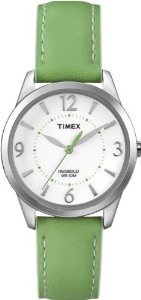 Timex Weekender Leather Contrast Stitching