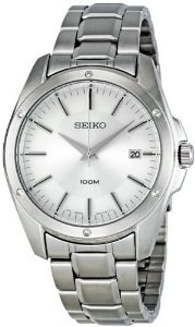 Seiko Silver Stainless Steel Sgef75