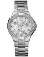 Guess Silver Crystalized Ladies G12557l